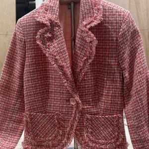Finesse Pink Tweed Blazer